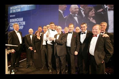 The Birmingham Construction Partnership came out top as Integrated Supply Chain of the Year